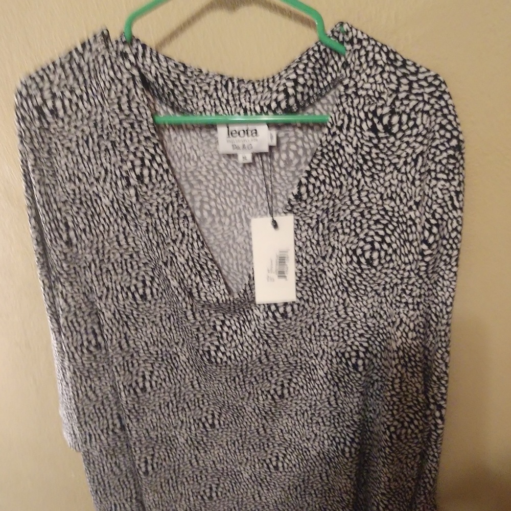 Black and White blouse